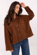 Koszula Damska Model IT-KS-FL5779.87 Brown - Rue Paris Koszula Damska Model IT-KS-FL5779.87 Brown - Rue Paris