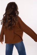 Koszula Damska Model IT-KS-FL5779.87 Brown - Rue Paris Koszula Damska Model IT-KS-FL5779.87 Brown - Rue Paris