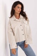 Koszula Damska Model IT-KS-FL5779.87 Light Beige - Rue Paris Koszula Damska Model IT-KS-FL5779.87 Light Beige - Rue Paris