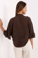 Koszula Damska Model MI-KS-92224.95 Dark Brown - Italy Moda