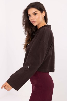 Kurtka Damska Model IT-KR-FL7029.72 Dark Brown - Rue Paris