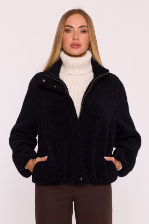 Kurtka Damska Model MOE885 Black - Moe Kurtka Damska Model MOE885 Black - Moe