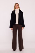 Kurtka Damska Model MOE885 Black - Moe Kurtka Damska Model MOE885 Black - Moe