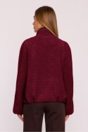 Kurtka Damska Model MOE885 Bordo - Moe Kurtka Damska Model MOE885 Bordo - Moe
