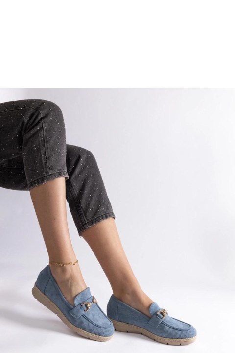 Niebieskie mokasyny damskie z eko zamszu Sandoval - Solea Niebieskie mokasyny damskie z eko zamszu Sandoval - Solea