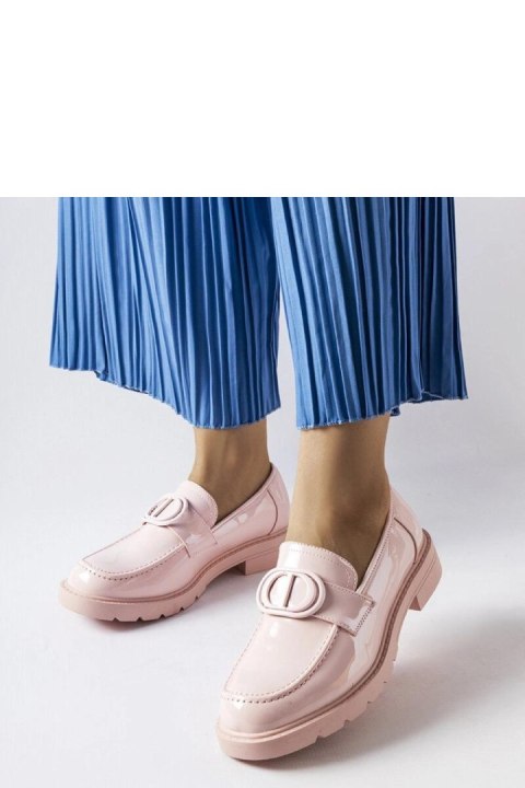 Różowe lakierowane mokasyny Scranton - Solea Różowe lakierowane mokasyny Scranton - Solea