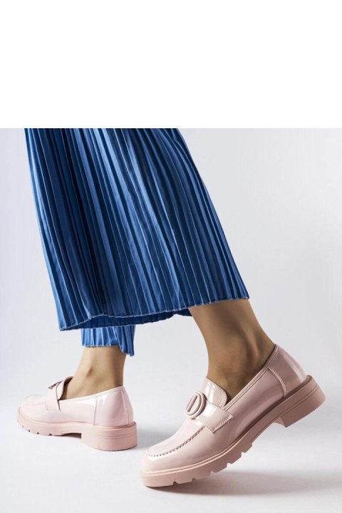 Różowe lakierowane mokasyny Scranton - Solea Różowe lakierowane mokasyny Scranton - Solea