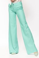 Seledynowe spodnie palazzo SD63 Seledyn - Nife Seledynowe spodnie palazzo SD63 Seledyn - Nife