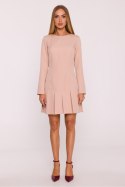 Sukienka Model MOE872 Beige - Moe Sukienka Model MOE872 Beige - Moe