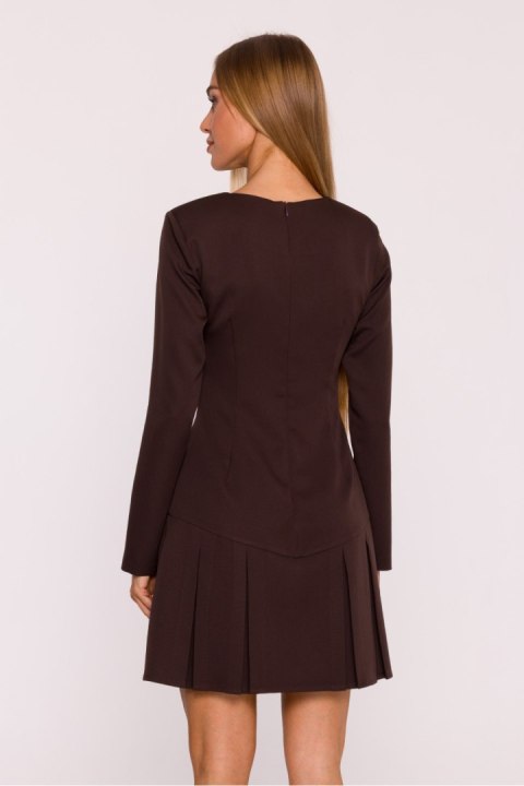 Sukienka Model MOE872 Brown - Moe Sukienka Model MOE872 Brown - Moe