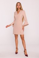 Sukienka Model MOE876 Beige - Moe Sukienka Model MOE876 Beige - Moe