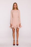 Sukienka Model MOE880 Beige - Moe Sukienka Model MOE880 Beige - Moe