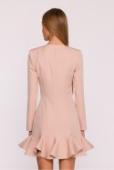 Sukienka Model MOE880 Beige - Moe Sukienka Model MOE880 Beige - Moe