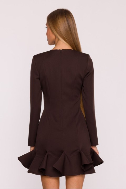 Sukienka Model MOE880 Brown - Moe Sukienka Model MOE880 Brown - Moe