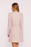 Sukienka Model MOE884 Beige - Moe Sukienka Model MOE884 Beige - Moe