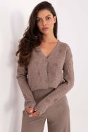 Sweter Damski Model IT-SW-98300.69 Dark Beige - Italy Moda