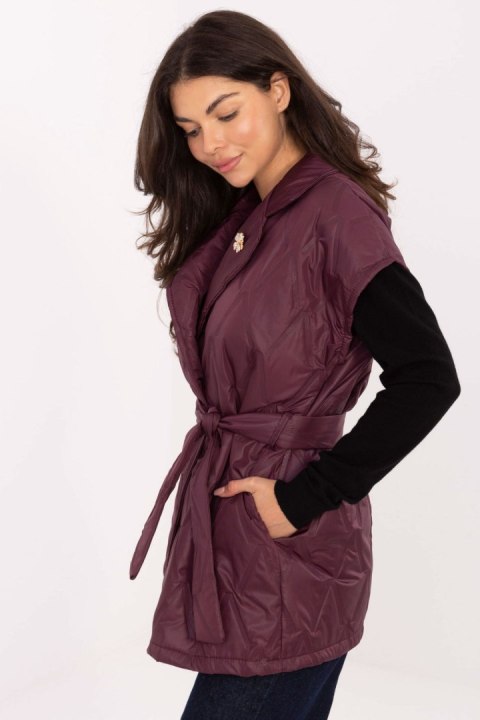 Kamizelka Model IT-KZ-FL9603.87 Bordo - Rue Paris Kamizelka Model IT-KZ-FL9603.87 Bordo - Rue Paris