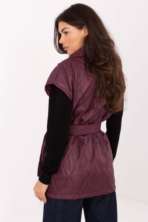 Kamizelka Model IT-KZ-FL9603.87 Bordo - Rue Paris Kamizelka Model IT-KZ-FL9603.87 Bordo - Rue Paris