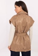 Kamizelka Model IT-KZ-FL9603.87 Camel - Rue Paris Kamizelka Model IT-KZ-FL9603.87 Camel - Rue Paris