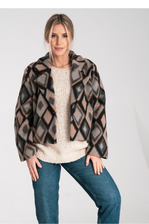 Kurtka Damska Model M1117 Blue - Figl Kurtka Damska Model M1117 Blue - Figl