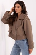 Płaszcz Damski Model IT-KR-A9558.62 Drak Beige - Rue Paris