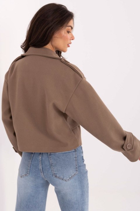 Płaszcz Damski Model IT-KR-A9558.62 Drak Beige - Rue Paris