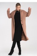 Płaszcz Damski Model M1111 Beige - Figl Płaszcz Damski Model M1111 Beige - Figl