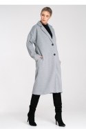 Płaszcz Damski Model M1111 Grey - Figl Płaszcz Damski Model M1111 Grey - Figl