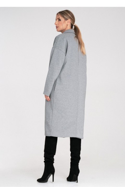 Płaszcz Damski Model M1111 Grey - Figl Płaszcz Damski Model M1111 Grey - Figl