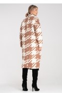 Płaszcz Damski Model M1112 Beige - Figl Płaszcz Damski Model M1112 Beige - Figl