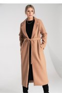 Płaszcz Damski Model M1114 Beige - Figl Płaszcz Damski Model M1114 Beige - Figl