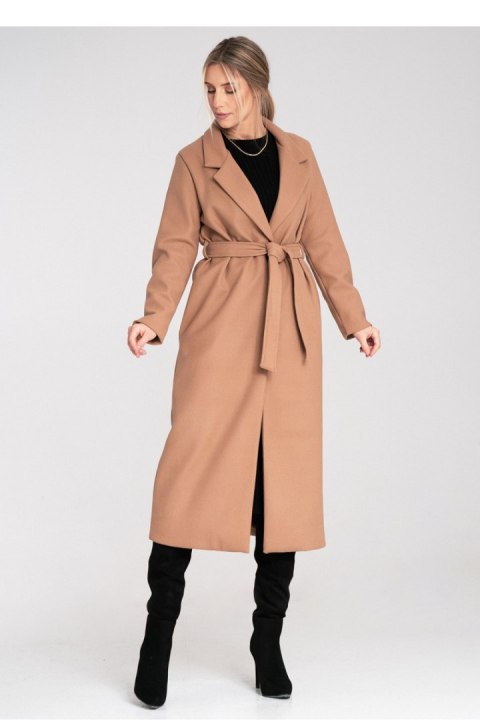 Płaszcz Damski Model M1114 Beige - Figl Płaszcz Damski Model M1114 Beige - Figl