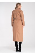 Płaszcz Damski Model M1114 Beige - Figl Płaszcz Damski Model M1114 Beige - Figl
