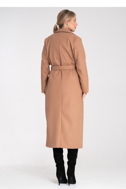 Płaszcz Damski Model M1114 Beige - Figl Płaszcz Damski Model M1114 Beige - Figl