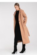 Płaszcz Damski Model M1114 Beige - Figl Płaszcz Damski Model M1114 Beige - Figl