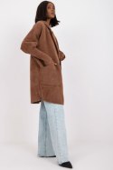 Płaszcz Damski Model MBM-PL-1517.00P Brown - MBM Płaszcz Damski Model MBM-PL-1517.00P Brown - MBM