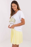 Spódnica Komplet Model RV-KMPL-A774.49 White/Yellow - Relevance Spódnica Komplet Model RV-KMPL-A774.49 White/Yellow - Relevance