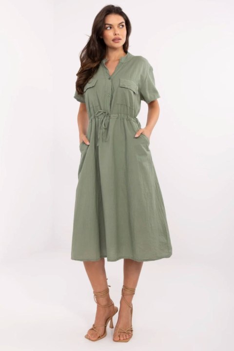 Sukienka Model MI-SK-109898.68 Khaki - Italy Moda