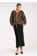 Sweter Damski Model M1094 Black/Beige - Figl Sweter Damski Model M1094 Black/Beige - Figl