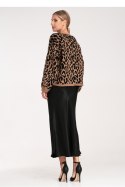 Sweter Damski Model M1094 Black/Beige - Figl Sweter Damski Model M1094 Black/Beige - Figl