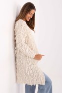 Sweter Kardigan Model MI-SW-0820.85 Light Beige - Rue Paris Sweter Kardigan Model MI-SW-0820.85 Light Beige - Rue Paris