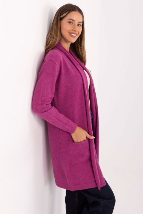 Sweter Kardigan Model PM-SW-8307.03 Fuksja - Factory Price Sweter Kardigan Model PM-SW-8307.03 Fuksja - Factory Price