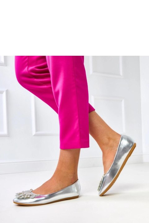 Baleriny Model Gruca GJ3092-5 Silver - Solea Baleriny Model Gruca GJ3092-5 Silver - Solea