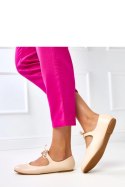 Baleriny Model Sallay BSD106-3 Beige - Solea Baleriny Model Sallay BSD106-3 Beige - Solea