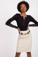 Bluzka Model RV-BZ-7532.29 Black - Rue Paris Bluzka Model RV-BZ-7532.29 Black - Rue Paris