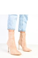 Botki Model Nanila SXX-8 Beige - Solea