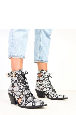 Botki Model Verica K186 Black/White - Solea