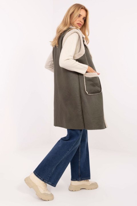 Kamizelka Model IT-KZ-96916.68 Khaki - Factory Price Kamizelka Model IT-KZ-96916.68 Khaki - Factory Price