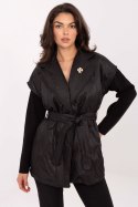 Kamizelka Model IT-KZ-FL9603.87 Black - Rue Paris Kamizelka Model IT-KZ-FL9603.87 Black - Rue Paris