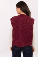 Kamizelka Model IT-KZ-FL9622.29P Bordo - Rue Paris Kamizelka Model IT-KZ-FL9622.29P Bordo - Rue Paris